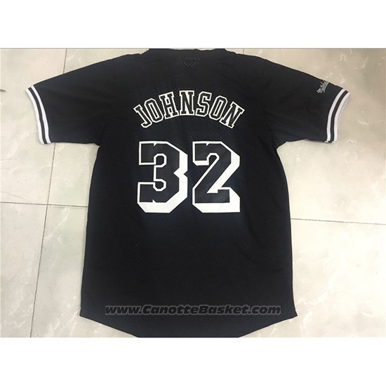 Maglia Manga Corta Los Angeles Lakers Magic Johnson #32 Nero